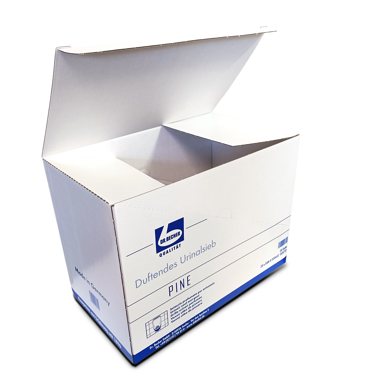 Fotografie der Versandeinheit Urinalsieb